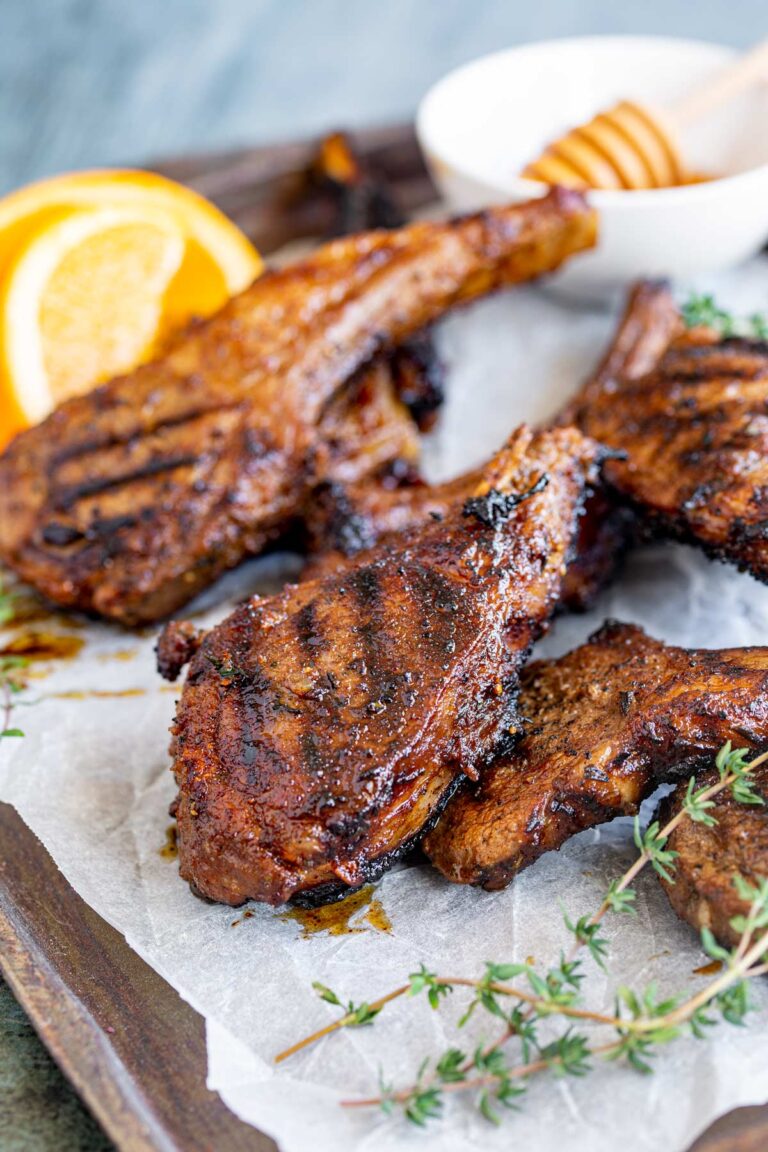 Honey Jerk Lamb Chops Sprinkles and Sprouts