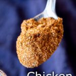 pin image: chicken taco seasoning with text overlaid