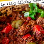 pin image: Pork curry with text overlaid