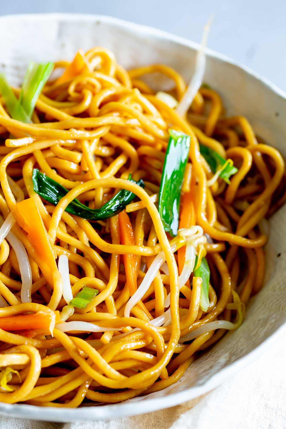 chow mein in a bowl