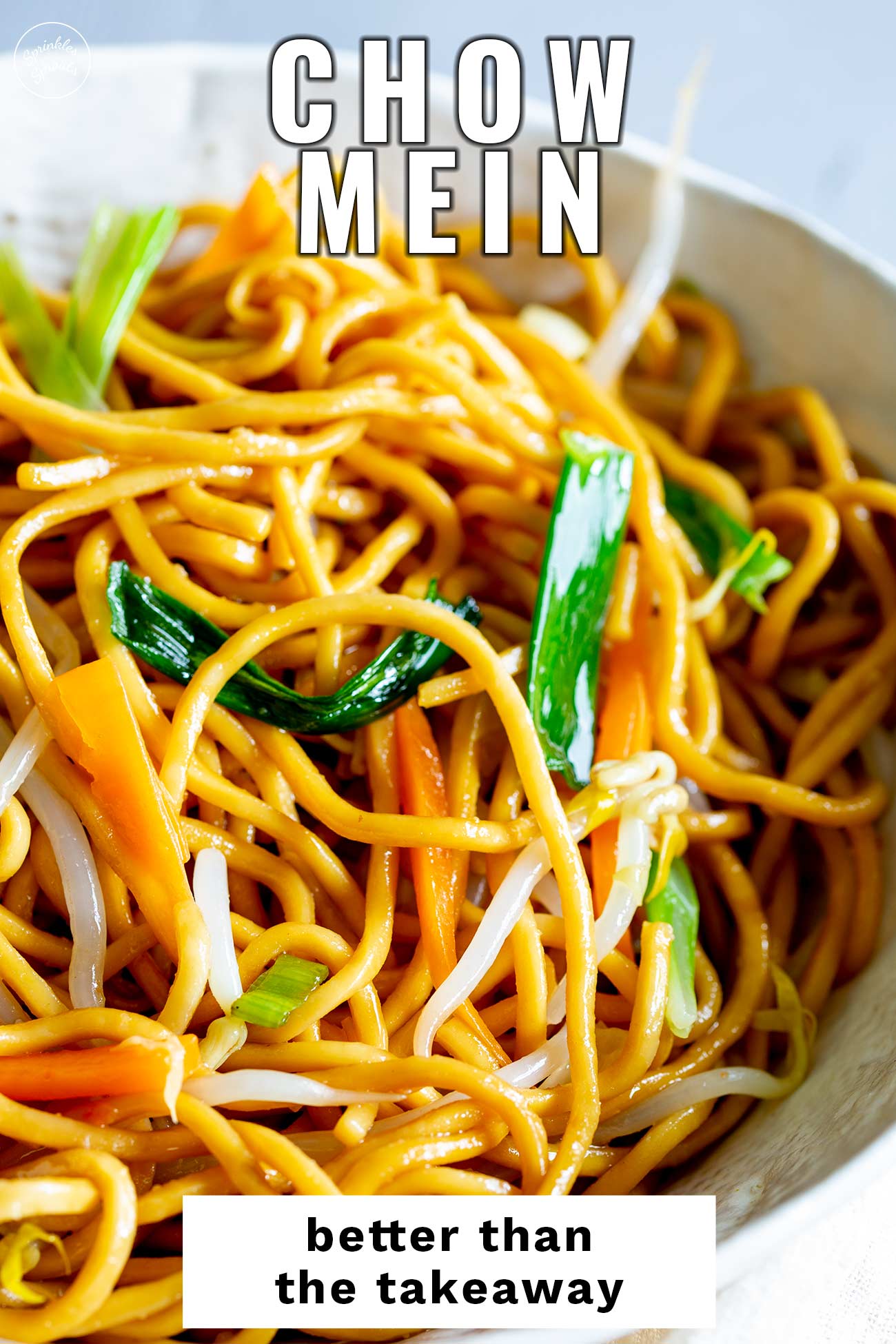 PINTEREST IMAGE: Chow Mein with text overlay