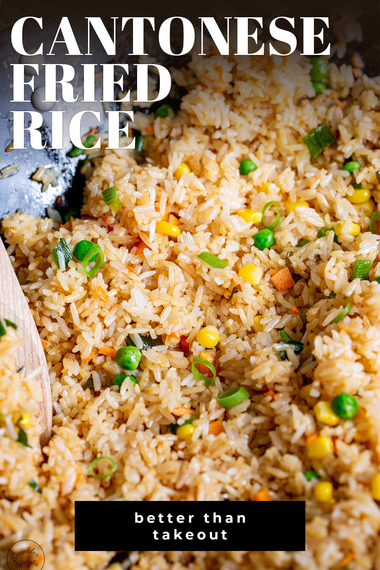 PINTEREST IMAGE - Fried rice with text overlay