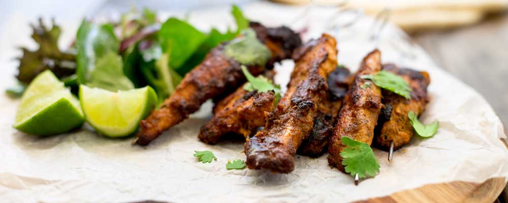 These Moroccan style chicken skewers are a must. They are simple to make, taste delicious and are pretty much zero effort! The hardest job you have is pushing the chicken onto a skewer! All the work is done by the wonderful mix of spices that take plain chicken into a taste explosion! Served for dinner or as nibbles with drinks on game day!!! These are perfect for all the family.