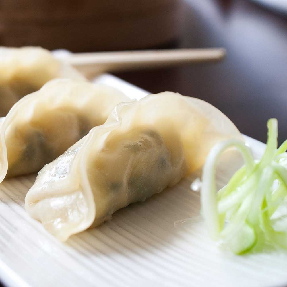 Steamed Prawn Gyoza (potstickers) are easier to make than you'd expect and they taste 100 times better than the store-bought ones!