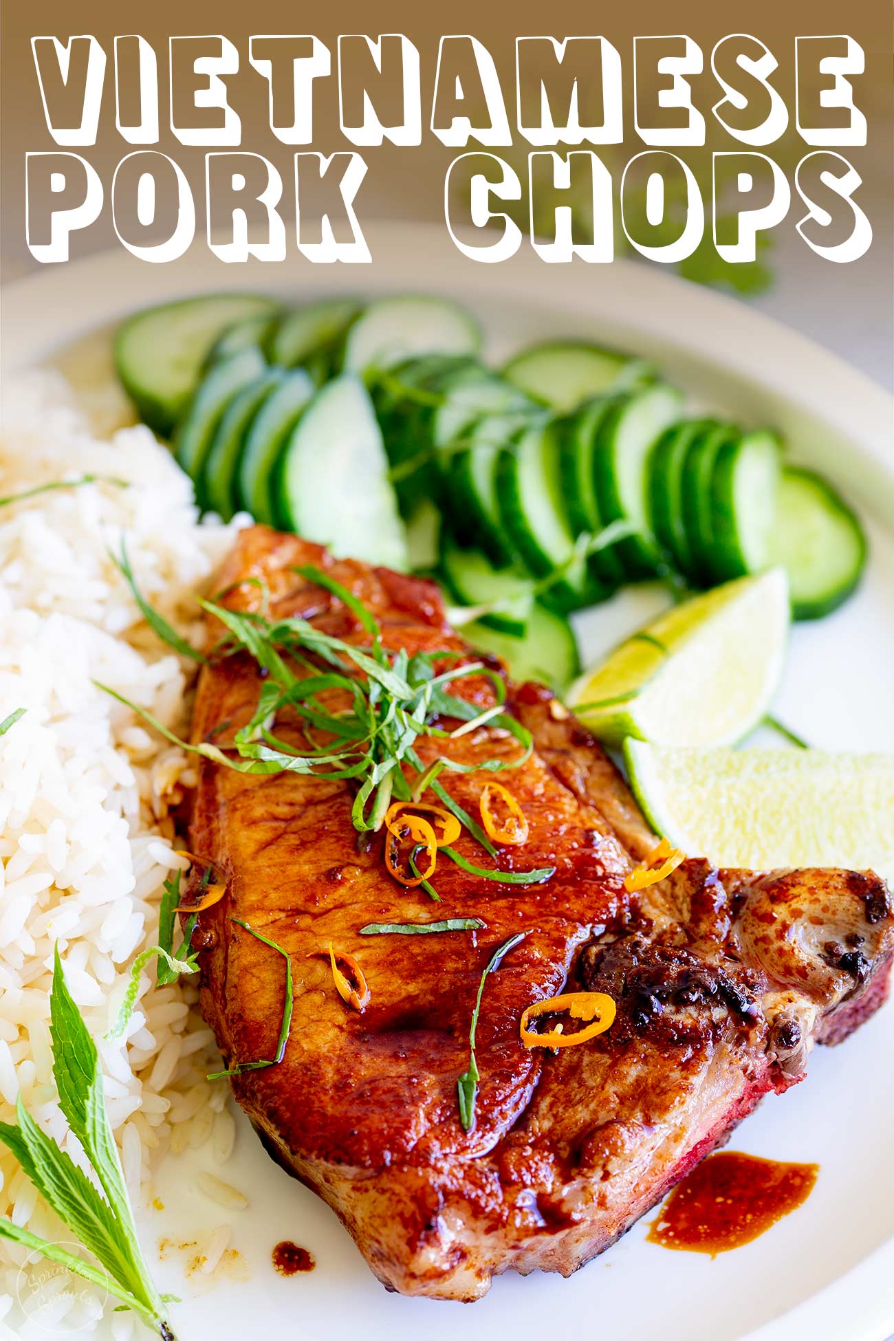 PINTEREST IMAGE: Vietnamese pork chop with text overlay