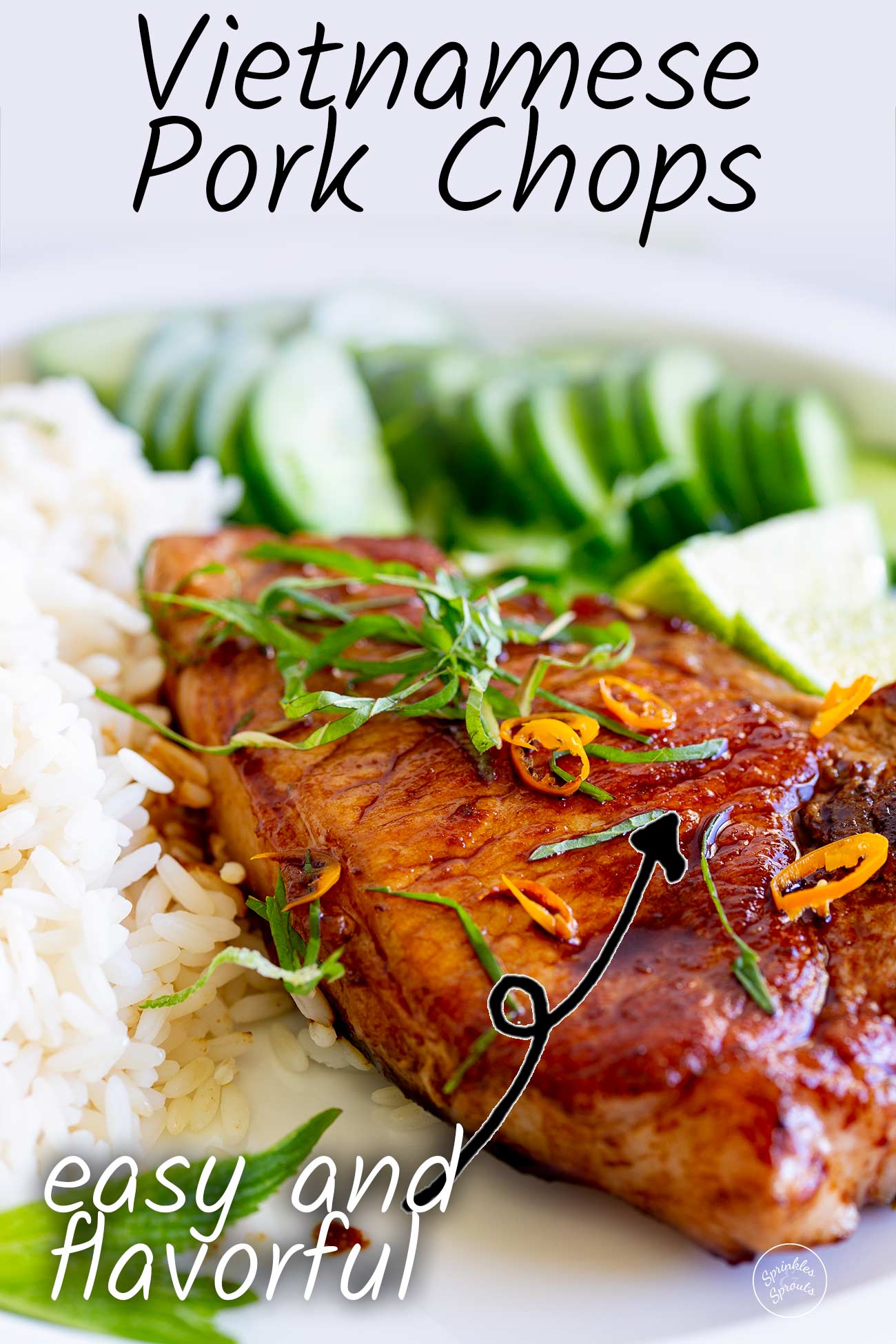 PINTEREST IMAGE: Vietnamese pork chop with text overlay