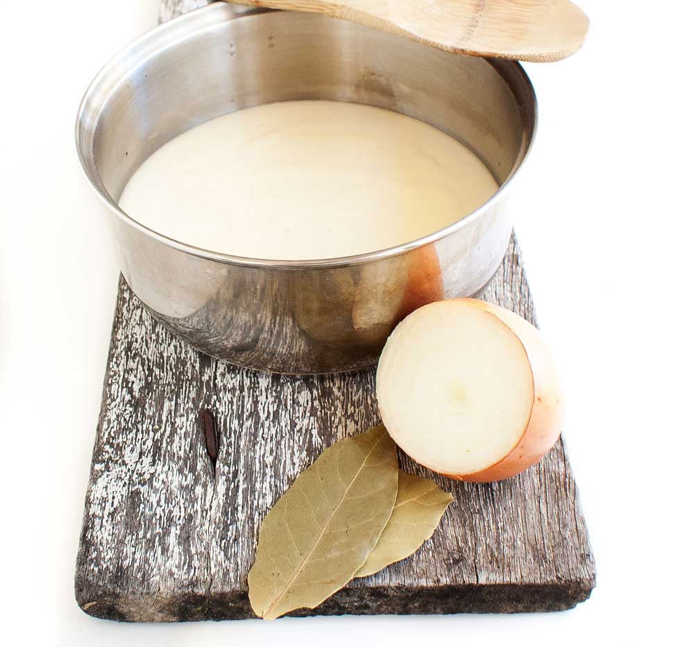 Easy All-in-One Béchamel Sauce. A simple method for preparing a smooth and glossy white sauce